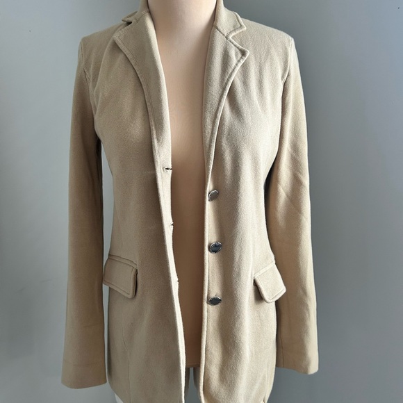 Lauren Ralph Lauren Notch Lapel Long Sleeve Knit Blazer Preppy style clean look - Picture 2 of 6